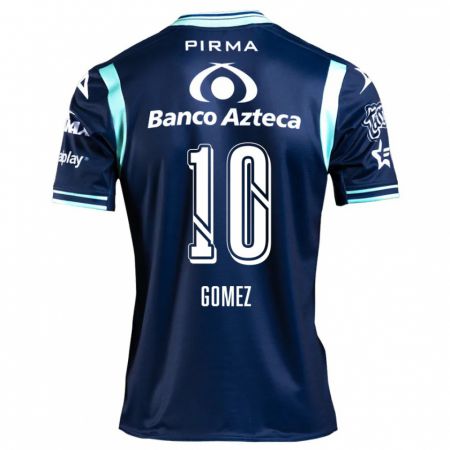 Kandiny Niño Camiseta Savianna Gómez #10 Azul Marino 2ª Equipación 2024/25 La Camisa Chile