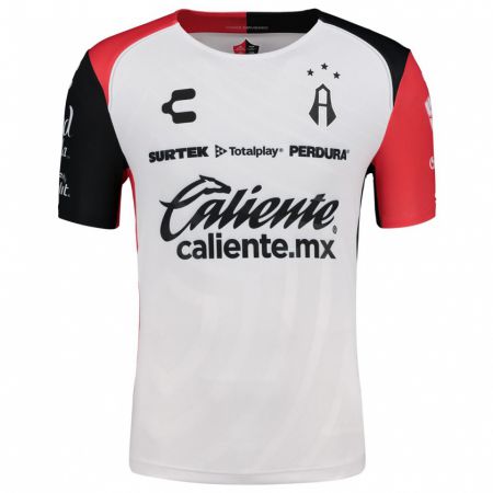 Kandiny Niño Camiseta Luis Carlos Martínez #190 Blanco Rojo Negro 2ª Equipación 2024/25 La Camisa Chile