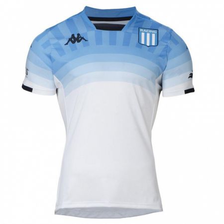 Kandiny Niño Camiseta Germán Conti #20 Blanco Azul Negro 2ª Equipación 2024/25 La Camisa Chile