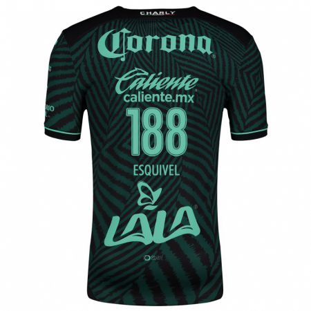 Kandiny Niño Camiseta Bruno Esquivel #188 Verde Negro 2ª Equipación 2024/25 La Camisa Chile