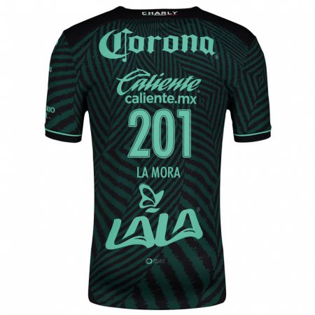 Kandiny Niño Camiseta Luis De La Mora #201 Verde Negro 2ª Equipación 2024/25 La Camisa Chile