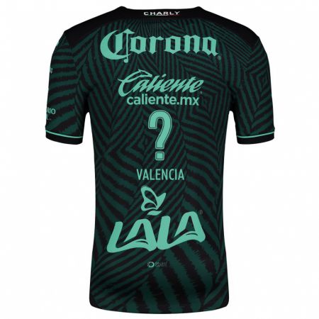 Kandiny Niño Camiseta Álex Valencia #0 Verde Negro 2ª Equipación 2024/25 La Camisa Chile