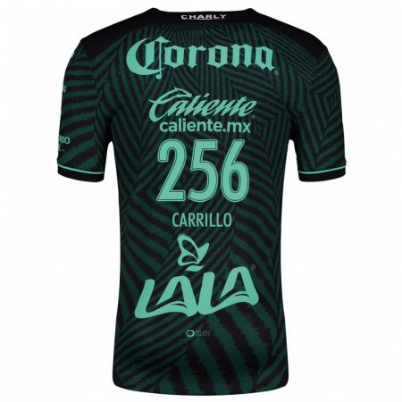 Kandiny Niño Camiseta Stéphano Carrillo #256 Verde Negro 2ª Equipación 2024/25 La Camisa Chile