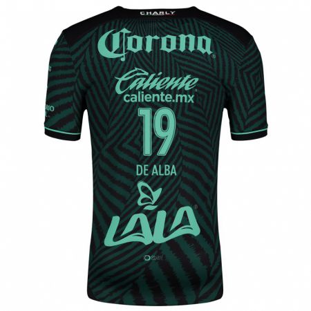 Kandiny Niño Camiseta Luisa De Alba #19 Verde Negro 2ª Equipación 2024/25 La Camisa Chile