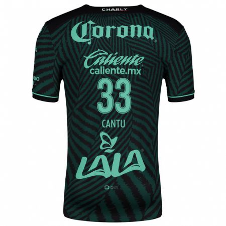 Kandiny Niño Camiseta Aida Cantú #33 Verde Negro 2ª Equipación 2024/25 La Camisa Chile