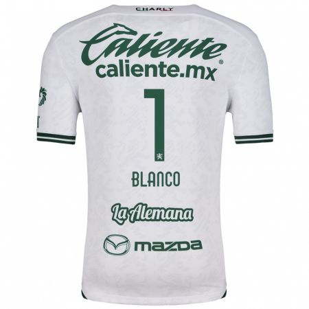 Kandiny Niño Camiseta Alfonso Blanco #1 Blanco Verde 2ª Equipación 2024/25 La Camisa Chile