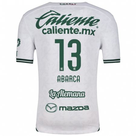 Kandiny Niño Camiseta Vidalia Abarca #13 Blanco Verde 2ª Equipación 2024/25 La Camisa Chile