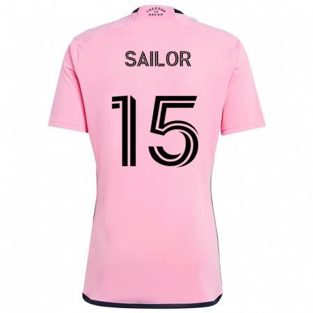 Kandiny Hombre Camiseta Ryan Sailor #15 Rosa 1ª Equipación 2024/25 La Camisa Chile