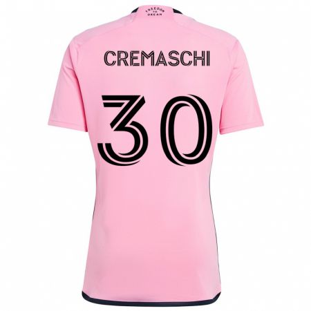 Kandiny Hombre Camiseta Benja Cremaschi #30 Rosa 1ª Equipación 2024/25 La Camisa Chile