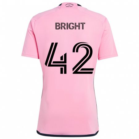 Kandiny Hombre Camiseta Yannick Bright #42 Rosa 1ª Equipación 2024/25 La Camisa Chile