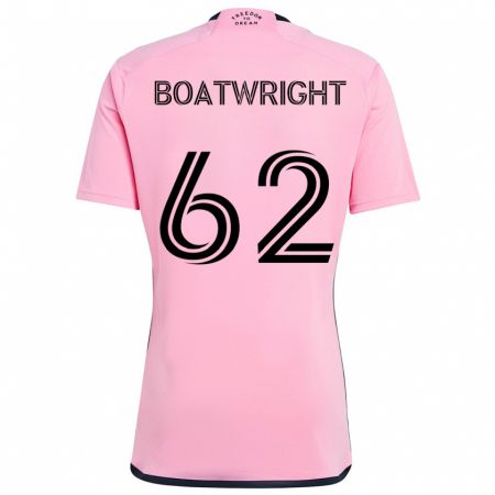 Kandiny Hombre Camiseta Israel Boatwright #62 Rosa 1ª Equipación 2024/25 La Camisa Chile