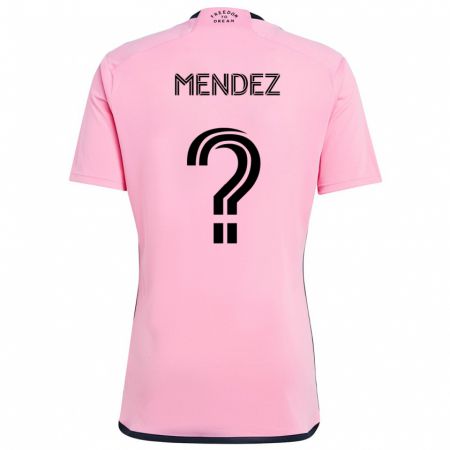 Kandiny Hombre Camiseta Dylan Mendez #0 Rosa 1ª Equipación 2024/25 La Camisa Chile