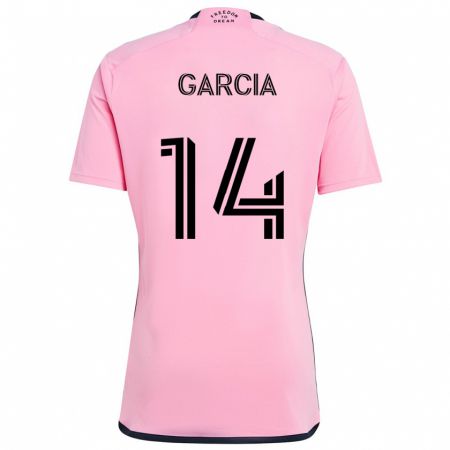 Kandiny Hombre Camiseta Santiago Garcia #14 Rosa 1ª Equipación 2024/25 La Camisa Chile