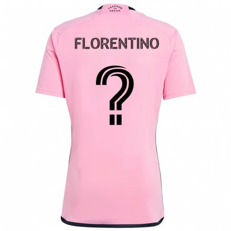 Kandiny Hombre Camiseta Gabriel Florentino #0 Rosa 1ª Equipación 2024/25 La Camisa Chile