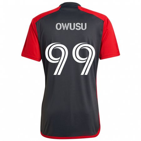 Kandiny Hombre Camiseta Prince Osei Owusu #99 Rojo Grayn 1ª Equipación 2024/25 La Camisa Chile