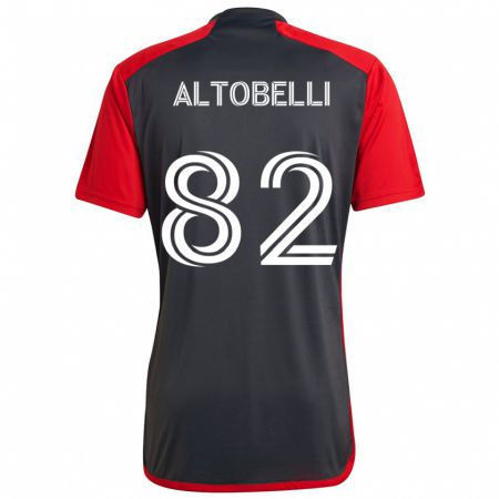 Kandiny Hombre Camiseta Julian Altobelli #82 Rojo Grayn 1ª Equipación 2024/25 La Camisa Chile