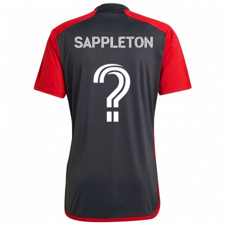 Kandiny Hombre Camiseta Spencer Sappleton #0 Rojo Grayn 1ª Equipación 2024/25 La Camisa Chile