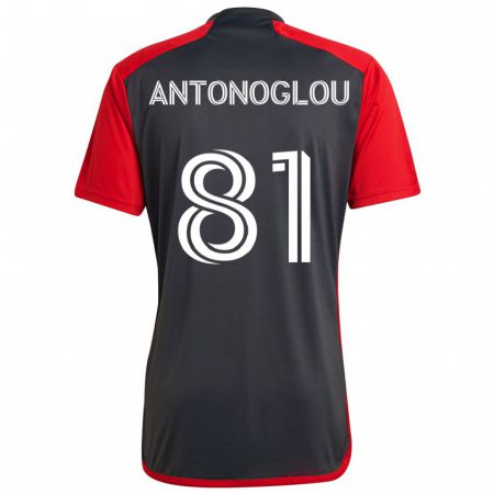 Kandiny Hombre Camiseta Themi Antonoglou #81 Rojo Grayn 1ª Equipación 2024/25 La Camisa Chile