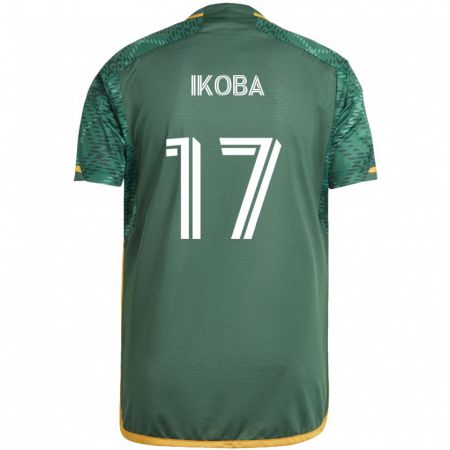 Kandiny Hombre Camiseta Tega Ikoba #17 Verde Naranja 1ª Equipación 2024/25 La Camisa Chile