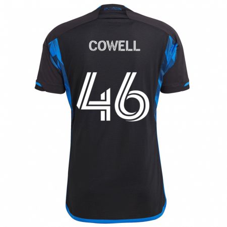 Kandiny Hombre Camiseta Chance Cowell #46 Azul Negro 1ª Equipación 2024/25 La Camisa Chile