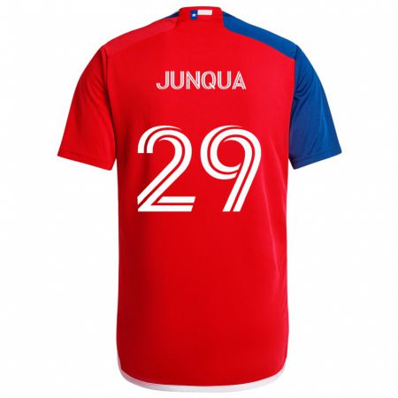 Kandiny Hombre Camiseta Sam Junqua #29 Azul Rojo 1ª Equipación 2024/25 La Camisa Chile