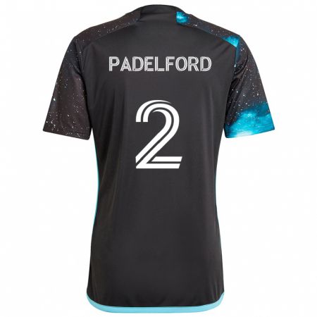 Kandiny Hombre Camiseta Devin Padelford #2 Azul Negro 1ª Equipación 2024/25 La Camisa Chile