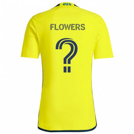 Kandiny Hombre Camiseta Ashton Flowers #0 Amarillo Azul 1ª Equipación 2024/25 La Camisa Chile