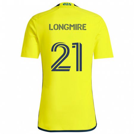 Kandiny Hombre Camiseta Ahmed Longmire #21 Amarillo Azul 1ª Equipación 2024/25 La Camisa Chile