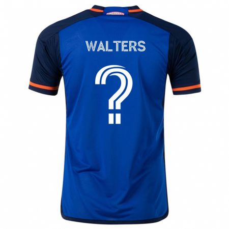 Kandiny Hombre Camiseta Paul Walters #0 Azul Blanco 1ª Equipación 2024/25 La Camisa Chile