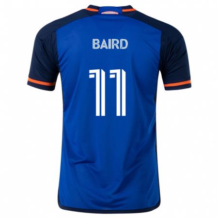 Kandiny Hombre Camiseta Corey Baird #11 Azul Blanco 1ª Equipación 2024/25 La Camisa Chile