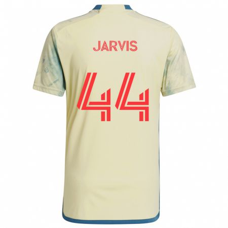 Kandiny Hombre Camiseta Aiden Jarvis #44 Amarillo Rojo Azul 1ª Equipación 2024/25 La Camisa Chile