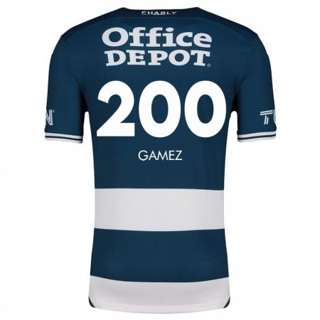 Kandiny Hombre Camiseta Sergio Gámez #200 Azul Blanco 1ª Equipación 2024/25 La Camisa Chile