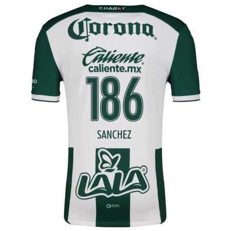 Kandiny Hombre Camiseta David Sánchez #186 Verde Blanco 1ª Equipación 2024/25 La Camisa Chile