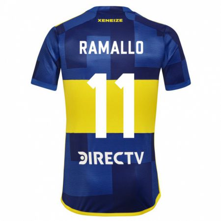 Kandiny Hombre Camiseta Yael Ramallo #11 Azul Amarillo 1ª Equipación 2024/25 La Camisa Chile