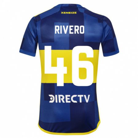 Kandiny Hombre Camiseta Simón Rivero #46 Azul Amarillo 1ª Equipación 2024/25 La Camisa Chile