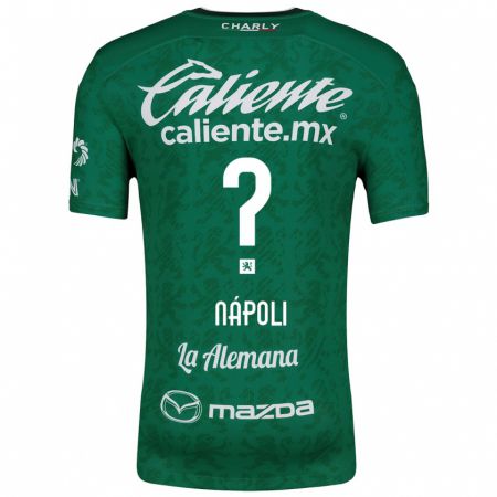 Kandiny Hombre Camiseta Gonzalo Nápoli #0 Verde Blanco 1ª Equipación 2024/25 La Camisa Chile