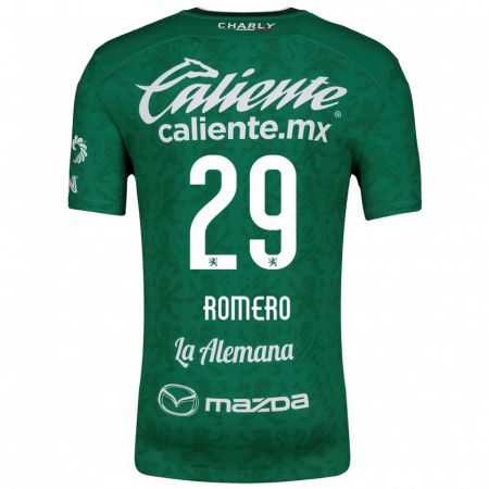 Kandiny Hombre Camiseta Lucas Romero #29 Verde Blanco 1ª Equipación 2024/25 La Camisa Chile