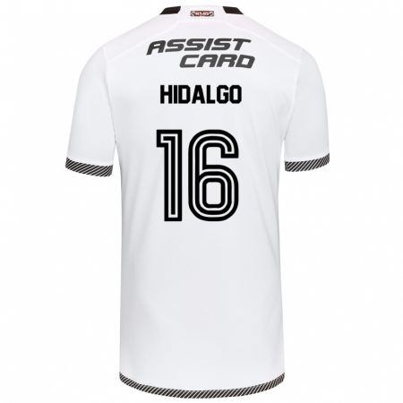 Kandiny Hombre Camiseta Fernanda Hidalgo #16 Blanco Negro 1ª Equipación 2024/25 La Camisa Chile