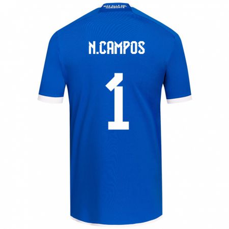 Kandiny Hombre Camiseta Natalia Campos #1 Azul Blanco 1ª Equipación 2024/25 La Camisa Chile