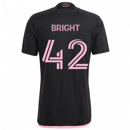 Kandiny Hombre Camiseta Yannick Bright #42 Negro 2ª Equipación 2024/25 La Camisa Chile