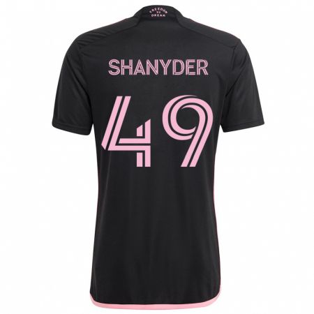 Kandiny Hombre Camiseta Shanyder Borgelin #49 Negro 2ª Equipación 2024/25 La Camisa Chile