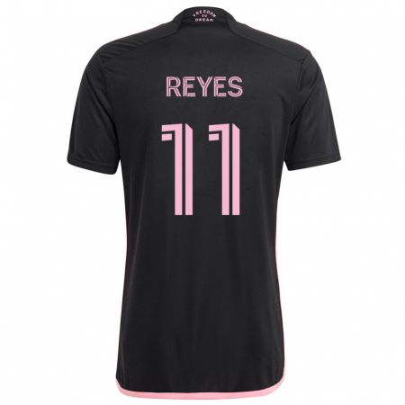 Kandiny Hombre Camiseta Dairon Reyes #11 Negro 2ª Equipación 2024/25 La Camisa Chile