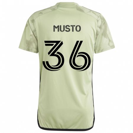 Kandiny Hombre Camiseta Tommy Musto #36 Verde Claro 2ª Equipación 2024/25 La Camisa Chile