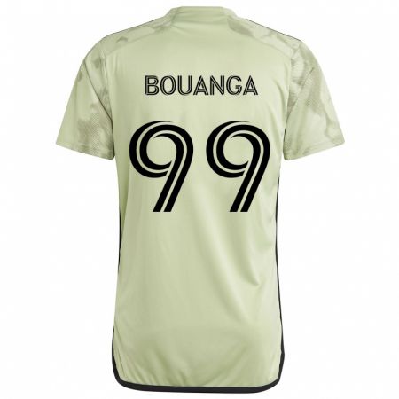 Kandiny Hombre Camiseta Denis Bouanga #99 Verde Claro 2ª Equipación 2024/25 La Camisa Chile