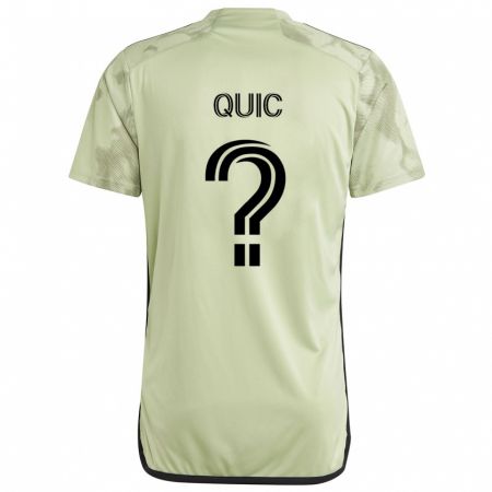 Kandiny Hombre Camiseta Matthew Quic #0 Verde Claro 2ª Equipación 2024/25 La Camisa Chile