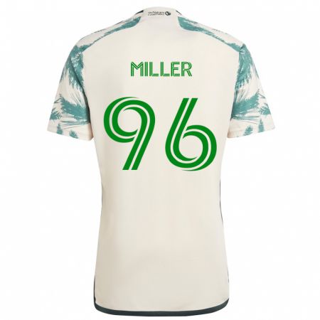 Kandiny Hombre Camiseta Carver Miller #96 Beige Marrón 2ª Equipación 2024/25 La Camisa Chile