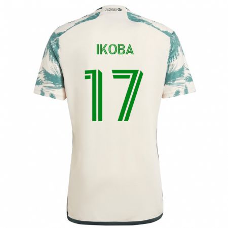 Kandiny Hombre Camiseta Tega Ikoba #17 Beige Marrón 2ª Equipación 2024/25 La Camisa Chile