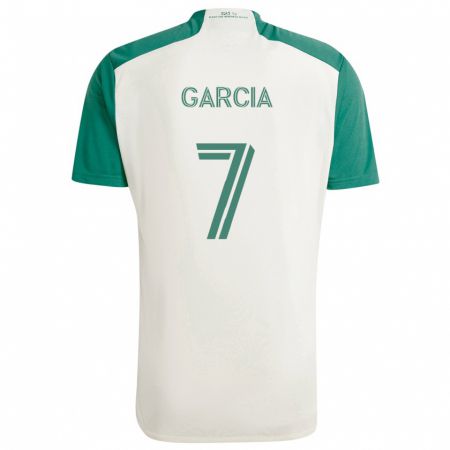 Kandiny Hombre Camiseta Anthony García #7 Colores Tostados Verde 2ª Equipación 2024/25 La Camisa Chile