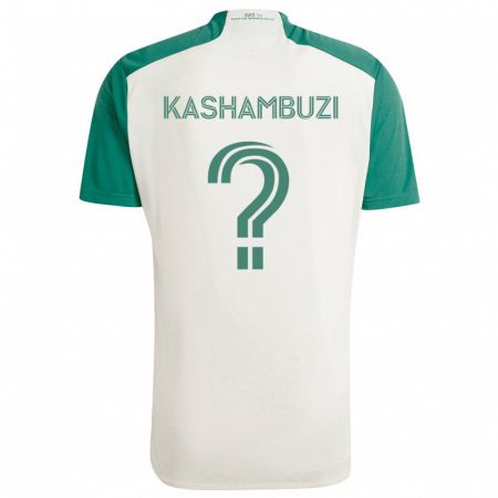 Kandiny Hombre Camiseta Nick Kashambuzi #0 Colores Tostados Verde 2ª Equipación 2024/25 La Camisa Chile