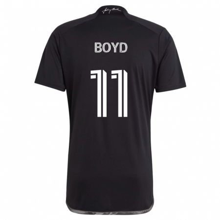 Kandiny Hombre Camiseta Tyler Boyd #11 Negro 2ª Equipación 2024/25 La Camisa Chile